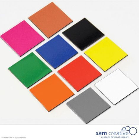 Symbole magnétique Carré 3x3 cm jaune