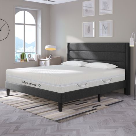 Colchón de espuma fría 160x200 cm H2/H3, 7 zonas, 20 cm, funda transpirable extraíble y lavable (1/5)