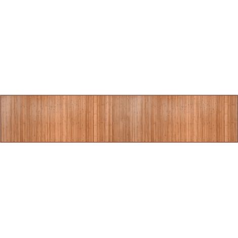 Alfombra rectangular bambú color natural 80x400 cm vidaXL