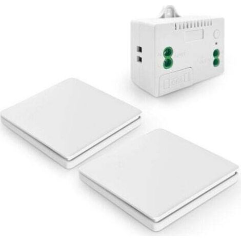 Interruttore wireless autoalimentato, senza batterie, telecomando wireless per luci ed elettrodomestici, impermeabile e sicuro, installabile direttamente in bagno.