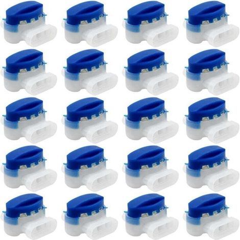 20-piece cable connectors, 314 gel-filled resin terminals, waterproof connector cable fittings for outdoor garden, robotic lawnmower, and car. (1/5)