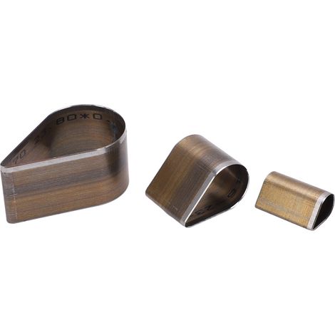 Moule de Découpe en Acier Haute Densité - 3 Pièces en Forme de Gouttes d'Eau pour Projets DIY (1/5)