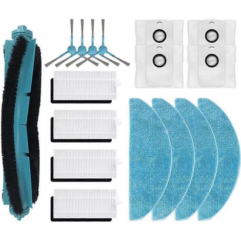 Accessoires et pièces détachées pour les modèles Immortal Series 7490 et 8290 : brosse latérale principale, filtre HEPA, chiffon de nettoyage, sac à poussière. (1/5)