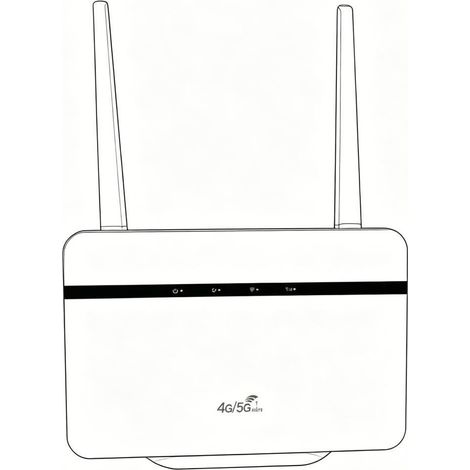 Southeast Asia CP106F 4G Router, 4G CPE Wireless WiFi SIM Card, Russian LTE Wireless Router, Europe-Southeast Asia Version (1/3)