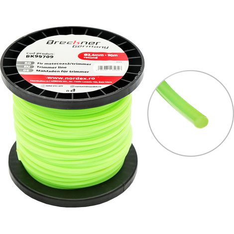 Filo per decespugliatore tondo, 2,4 mm x 90 m Breckner Germany (1/4)