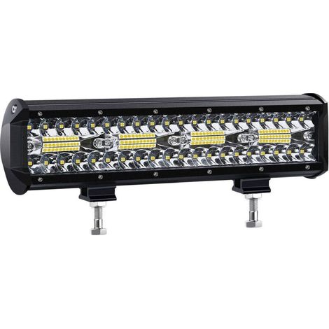 Phare de Travail LED 12V 300W 12 pouces 240W Projecteur LED Voiture 12v Etanche IP67 Spot Flood Feux Antibrouillard LED 27,000lm Feux de Travail pour Voiture Camion Tracteur SUV Bateau(2 PCS) (1/5)