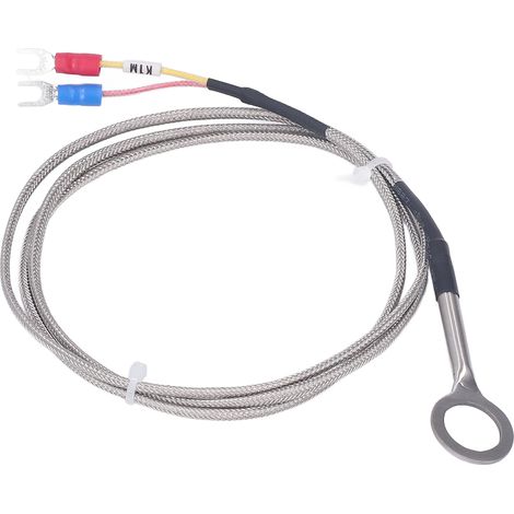 Thermoelement Typ K, 14 mm Durchmesser, Edelstahl 304, -40 bis 1000 °C, Sondentyp, 1 m / 3,3 Fuß (1/5)