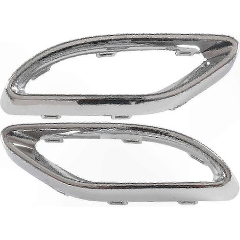 Auspuffblenden hinten, kompatibel mit Mercedes A-Klasse W177, E-Klasse W238, C-Klasse W205 - Art.-Nr. 2058852221, 2058852321 - Chrom-Abschlussblenden für Auspuffrohre. (1/5)