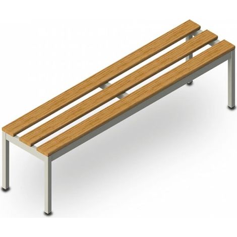 Banc en bois pour vestiaire 4 places 150×37×43 cm gymnase piscine scolaire Sit M