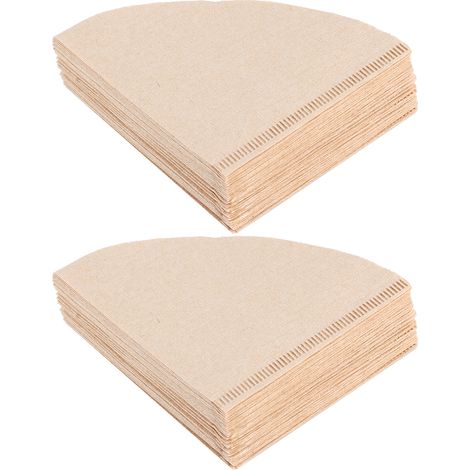 80 Stück kegelförmige Einweg-Kaffeefilter aus Papier, Zubehör für die Zubereitung von Filterkaffee in Heim- und Bürokaffeemaschinen (V02 für 14 Personen) (1/5)