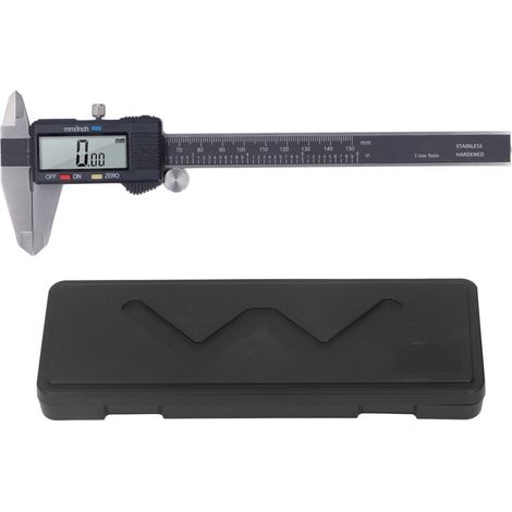 Digitaler Messschieber 0–150 mm mit Doppelskala, Edelstahl, Messwerkzeug (1/5)