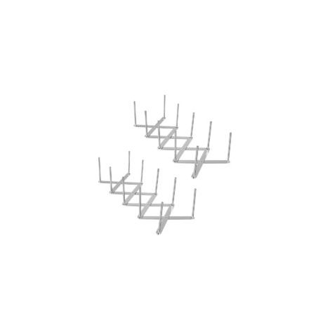 Juego de 2 soportes ajustables de acero inoxidable para tapas de ollas - Crezuo
