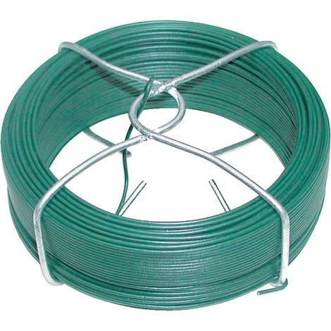 Fil acier plastifié 1 mm x 50 m Vert - Bobine