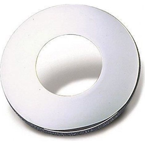Plaque Ronde Pour Mitigeur Douche - Diamètre 117 Mm - Trou Central 55 Mm - Laiton Chromé - 1 Pièce