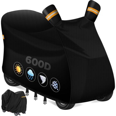 Housse de protection imperméable 600D Oxford pour scooter électrique 142x66x119cm (1/5)