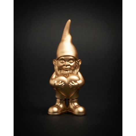 Statua decorativa - BLOGO DESIGN - Blogo - Colore oro - Dimensioni 5x12 cm - Stile contemporaneo
