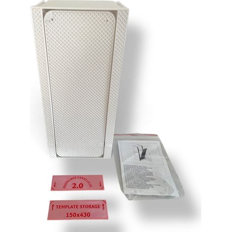 Porte-brosse WC encastré à carreler – Finition invisible – Compatible tous types de carreaux – Nettoyage facile avec réceptacle amovible