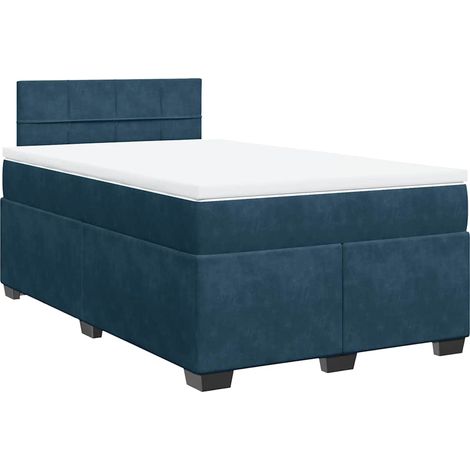 Maison Exclusive - Boxspringbett mit Matratze Dunkelblau 120x190