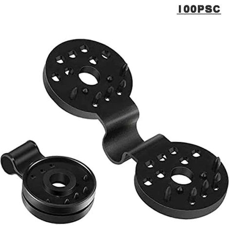 100 pinces de fixation pour filet d'ombrage de jardin, en plastique, pour le camping et les voyages en extérieur (1/5)