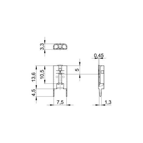 Vogt Verbindungstechnik 3867u.68 Cosse clip Largeur d'accouplement: 6.30 mm Épaisseur de contact: 0.80 mm non isolé 500 pc(s) Q029883
