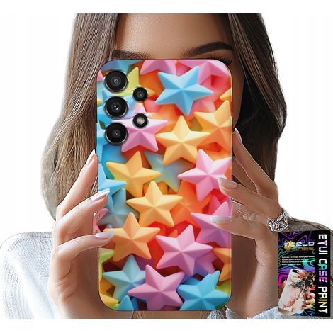 Coque pour Samsung Galaxy A32 4G - coque étoiles colorées + film protecteur (1/5)