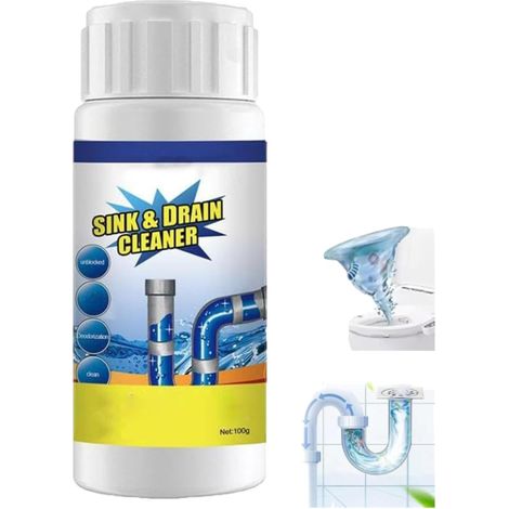 Lanoxie Déboucheur De Canalisations, Lanoxie Deboucheur Poudre Nettoyante, Lanoxie Agent De Dragage De Canalisations,Nettoyant Puissant Pour Canalisation, Pour Cuisine Et Salle De Bain (1PC) (1/5)