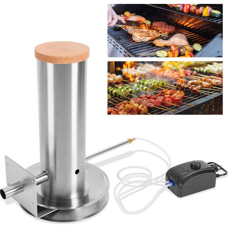 Jiubiaz Générateur de fumée froide 1,5 L en acier inoxydable avec pompe électrique, fumée réglable, autonomie 3–4 h, pour granulés 2–10 mm (1/5)