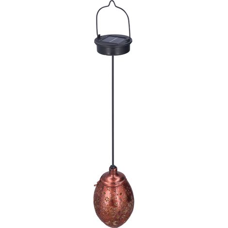 Lanterne solaire, étanche IP65, en plastique et fer, à suspendre, motif insectes, éclairage de jardin extérieur (1/5)