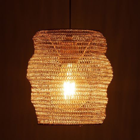 Lámpara Colgante Metal Milos S Dorado