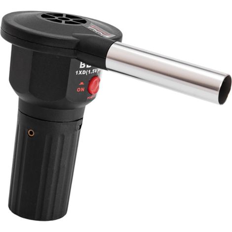 Soffiatore d'aria, soffiatore per barbecue, soffiatore d'aria portatile a batteria, strumenti pratici per picnic, campeggio e accensione di barbecue a carbone all'aperto (1/4)