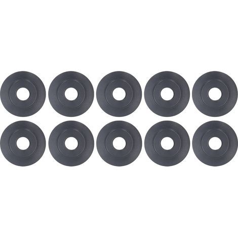 Lot de 10 Roues de Coupe-tube, Roues de Rechange pour Coupe-tube 18 Mm OD 5 Mm ID 3,8 Mm Fin en Acier au Manganèse, Roue de Coupe-tuyau pour Tuyaux en Cuivre et en Aluminium (1/5)
