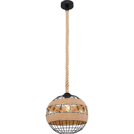 Globo - suspension - Ulleu - naturel - métal - Ø 30cm - E27 -