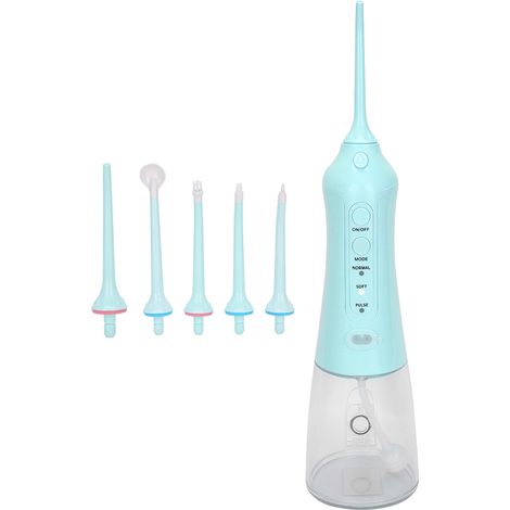 Brossette à dents électrique rechargeable hydropulseur buccal portable nettoyeur interdentaire fil dentaire à eau irrigation dentaire outil hygiène bucco-dentaire (1/5)