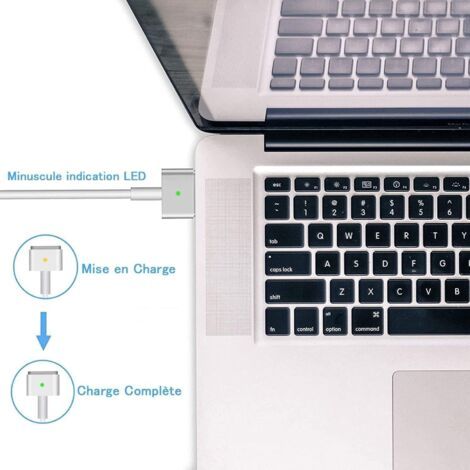 Chargeur 85W T Magsafe 2 pour Macbook Pro 15 et 17'' – 20V/4.25A – Compatible A1398 A1424 – Protection surintensité et surcharge - PRO 15 ET PRO (1/2)