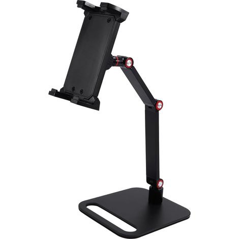 Soporte de monitor ajustable para computadora portátil con rotación de 360°, soporte para tableta compatible con abrazadera de escritorio. (1/4)
