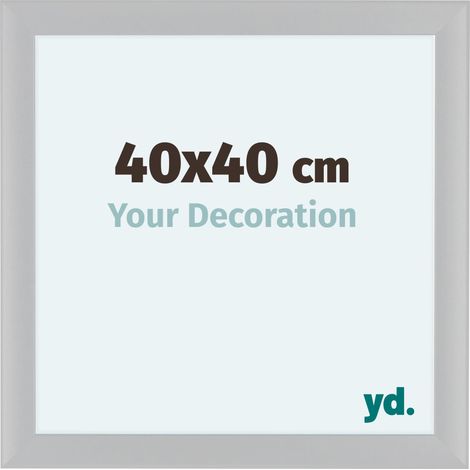 yd. - Cadre photo 40x40 - Blanc Brillant - MDF - Como (1/5)