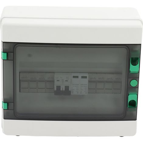 Boîtier de combinaison solaire 4 entrées 1 sortie, avec fusibles DC et disjoncteur, pour onduleur MPPT unique, tension DC 550V, protection photovoltaïque renforcée. (1/5)