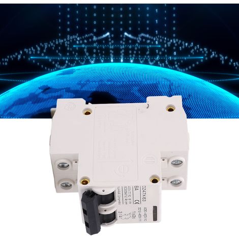 Disjoncteur miniature BAOYIDZ47X-63 6A 400V AC/DC 2P pour systèmes photovoltaïques à panneaux solaires, montage sur rail DIN (1/5)