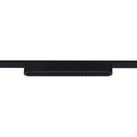 Foco Carril Lineal LED Magnético 25mm SuperSlim 12W 48V Negro Optic 222mm 4000K Blanco Neutro (1/4)
