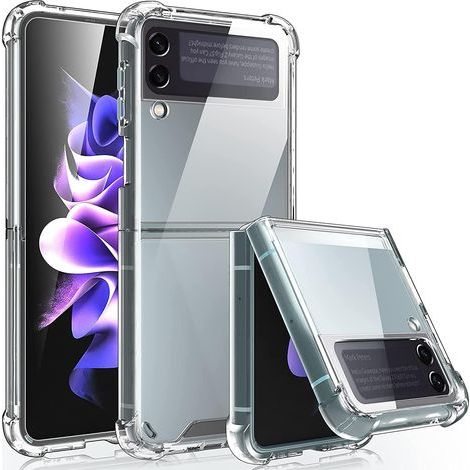 Schutzhülle für Samsung Z Flip 3, Silikonhülle, Galaxy Z Flip 3 5G Rundumschutzhülle [Slim], Transparente, kratzfeste Hülle für Samsung Galaxy Z Flip 3 (2021), Kristallklar (1/5)