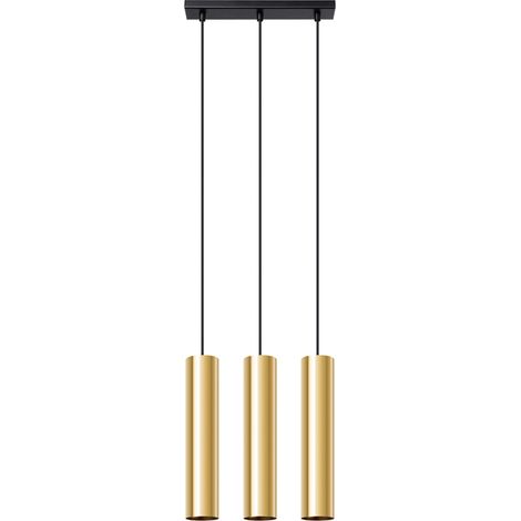 Lampada a sospensione Bellix 3 GU10, finitura oro lucido, lumilo 12.111.01 (1/5)
