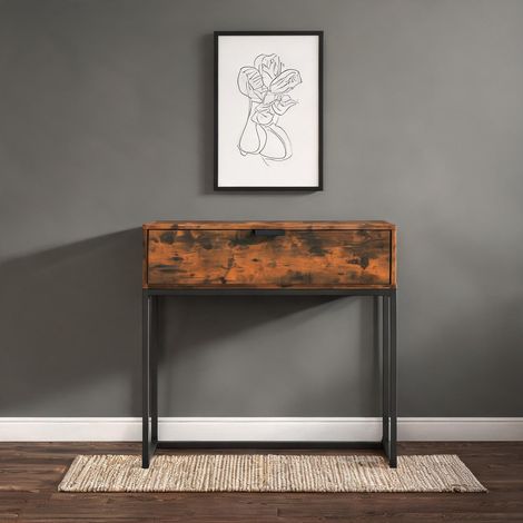 Console en panneau de particules acier 80 x 30 x 76 cm (1/5)