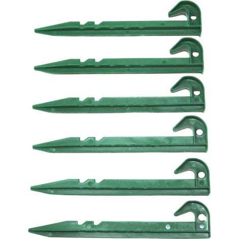 Piquets verts à crochets de 145 mm - Pour étangs, carpes et désherbage (1/5)