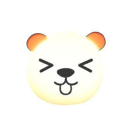 Veilleuse en silicone multicolore à changement de couleur, rechargeable, pour la maison, protection des yeux, Panda Pat Lightbear