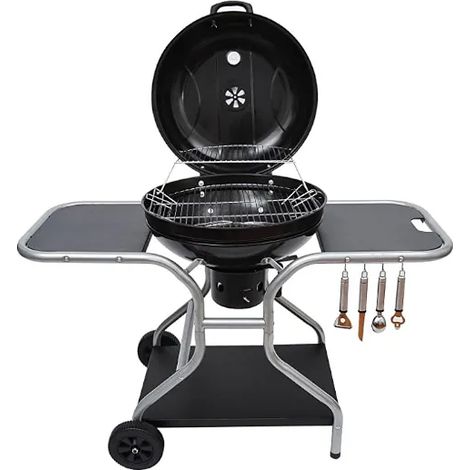 Barbecue a carbone El Gaucho Globo Comfort griglia 55cm coperchio con termometro (1/5)
