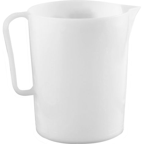 Giganplast GIG Caraffa Graduata, 4 Litri, Polietilene, Bianco