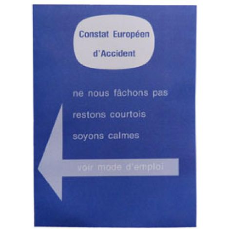 Constat europeen accident