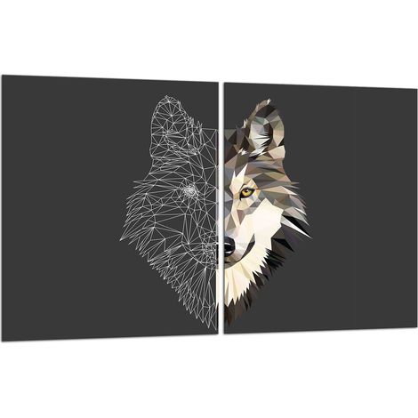 2 plaques de protection en verre pour cuisinière 40x52 WILK (1/5)