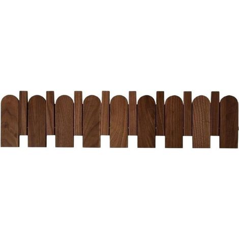 Porte-Manteau Mural en Bois de Noyer avec Crochets – Robuste et Durable – Patère Murale pour Entrée Couloir et Salon (1/5)
