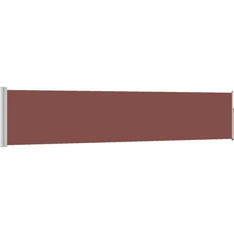 Tenda Laterale Retrattile per Patio 100x500 cm Marrone vidaXL (1/5)